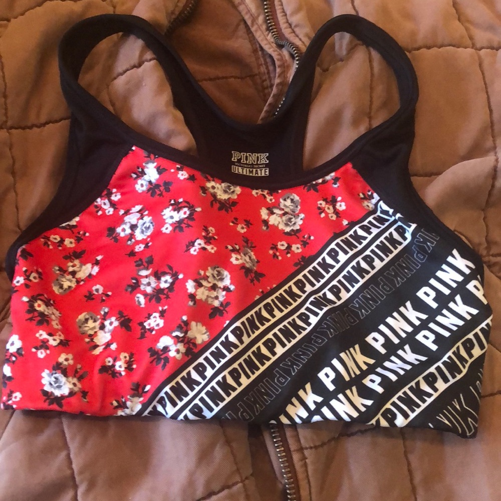Pink Sports Bra